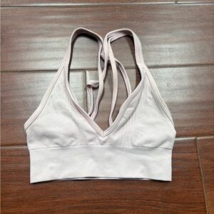 Women's light pink lululemon sports bra